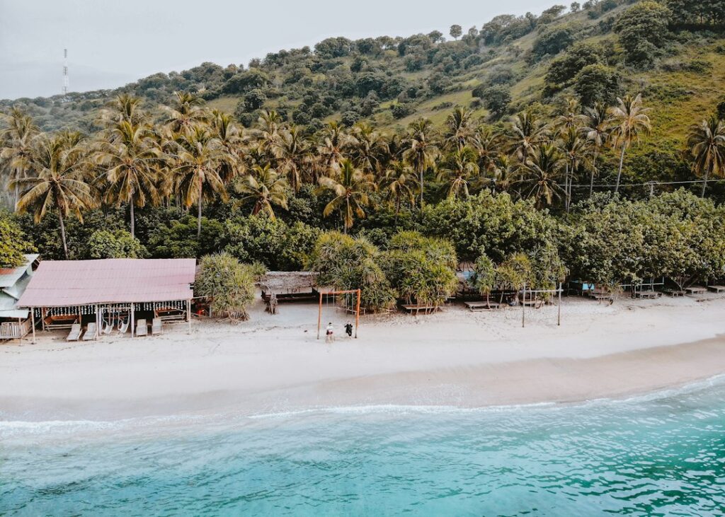 Tropical beach in Lombok, Indonesia